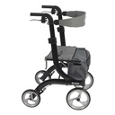 Nitro Euro Style Rollator Rolling Walker, Black - Image 3
