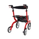 Nitro Euro Style Rollator Rolling Walker, Red - Image 2