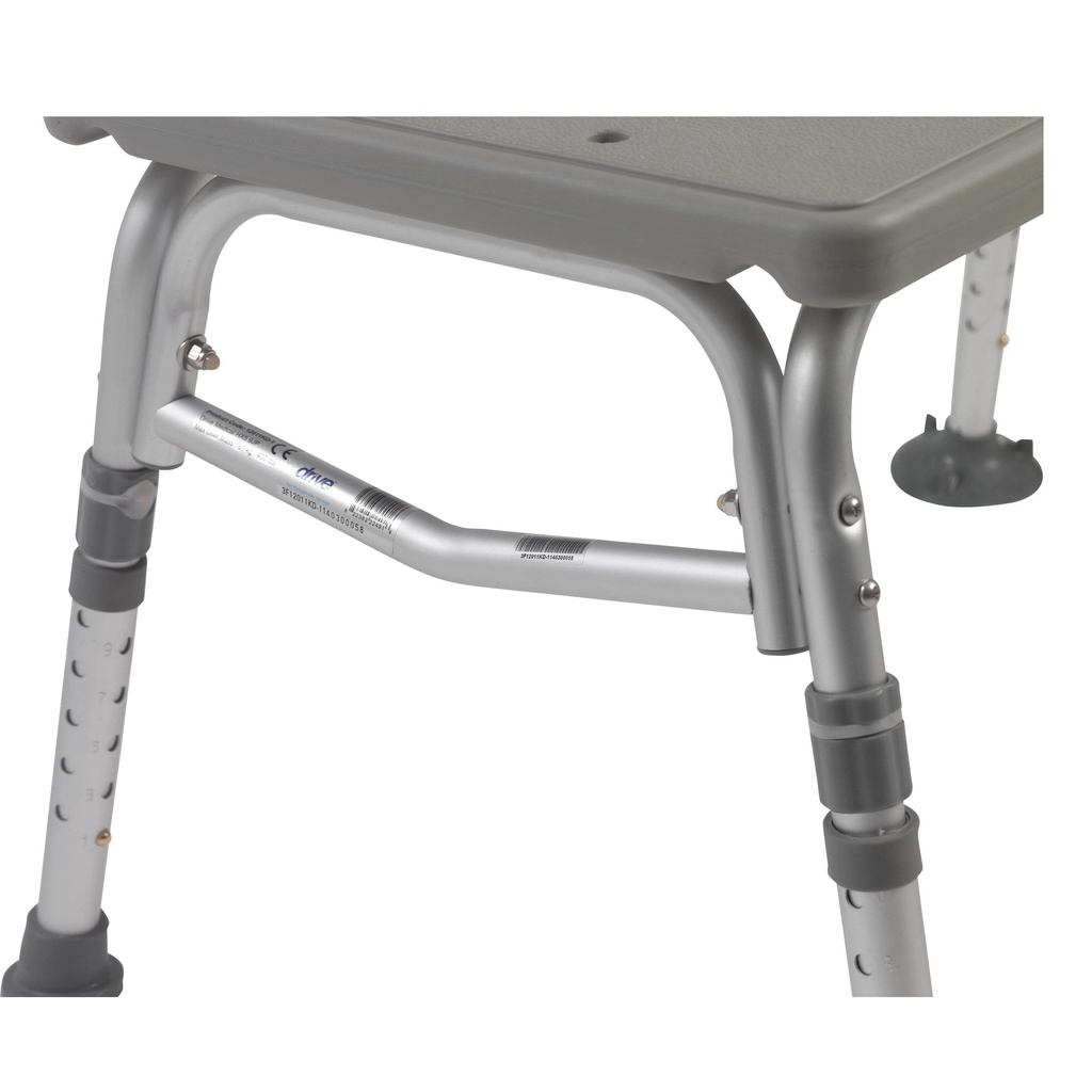 Plastic Tub Transfer Bench with Adjustable Backrest - Image 1