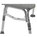 Plastic Tub Transfer Bench with Adjustable Backrest - Image 1
