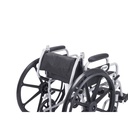 Poly Fly Light Weight Transport Chair Wheelchair with Swing away Footrests, 18" Seat - Image 4