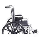 Poly Fly Light Weight Transport Chair Wheelchair with Swing away Footrests, 20" Seat - Image 2