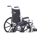Poly Fly Light Weight Transport Chair Wheelchair with Swing away Footrests, 20" Seat - Image 3