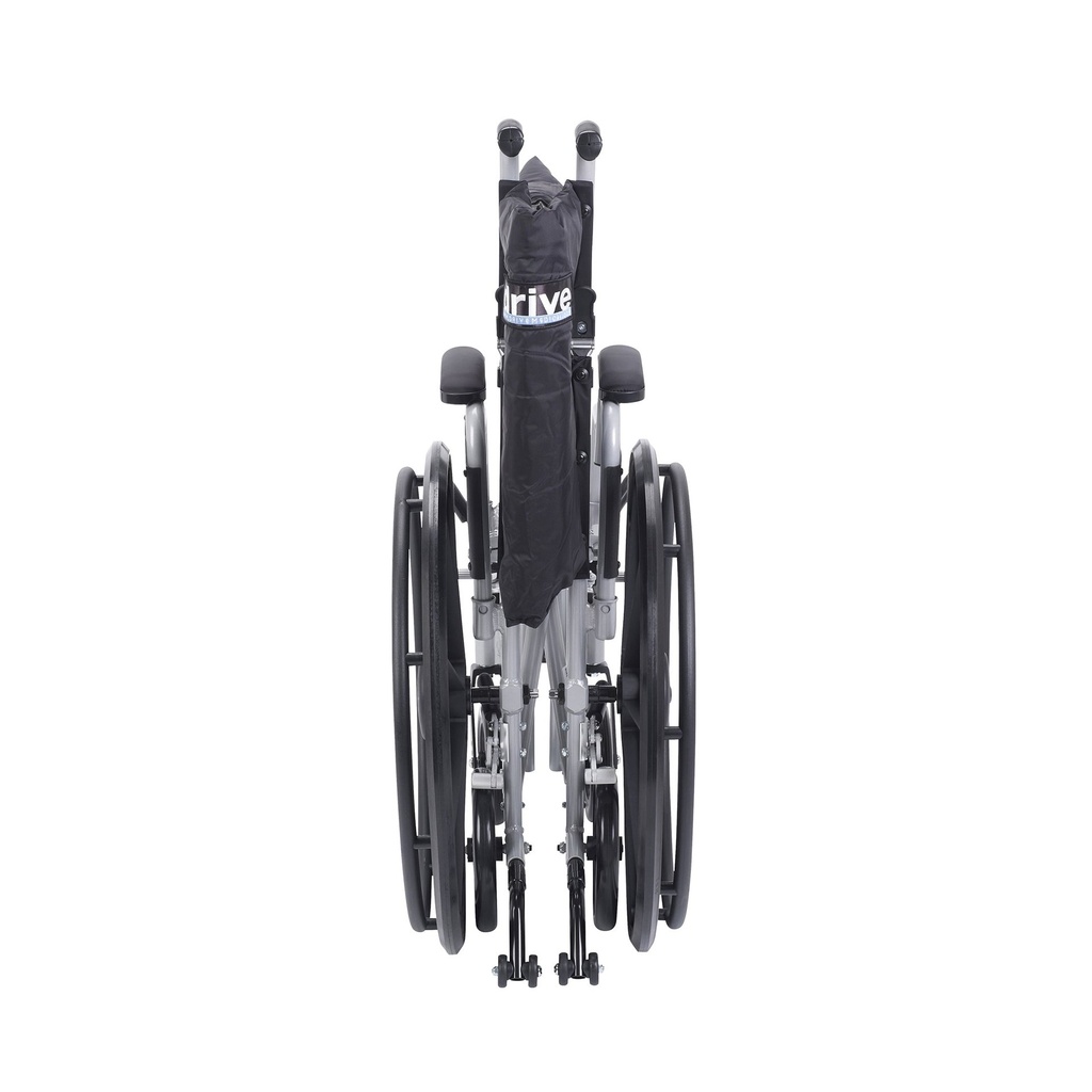 Poly Fly Light Weight Transport Chair Wheelchair with Swing away Footrests, 20" Seat - Image 5