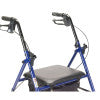 Rollator Rolling Walker with 6" Wheels, Blue - Image 3