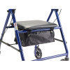 Rollator Rolling Walker with 6" Wheels, Blue - Image 10