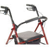 Rollator Rolling Walker with 6" Wheels, Red - Image 2