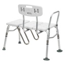 Splash Defense Transfer Bench with Curtain Guard Protection - Image 3