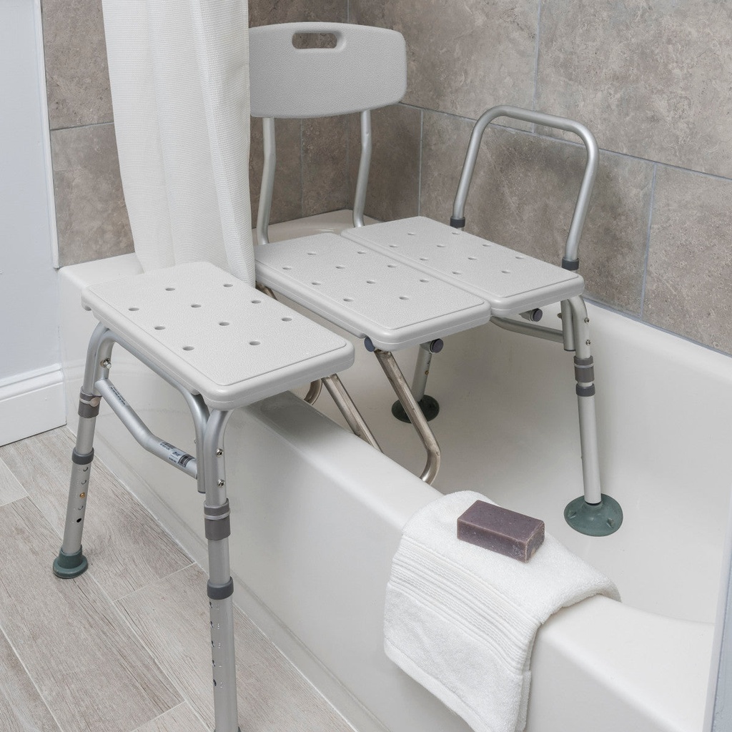 Splash Defense Transfer Bench with Curtain Guard Protection - Image 4