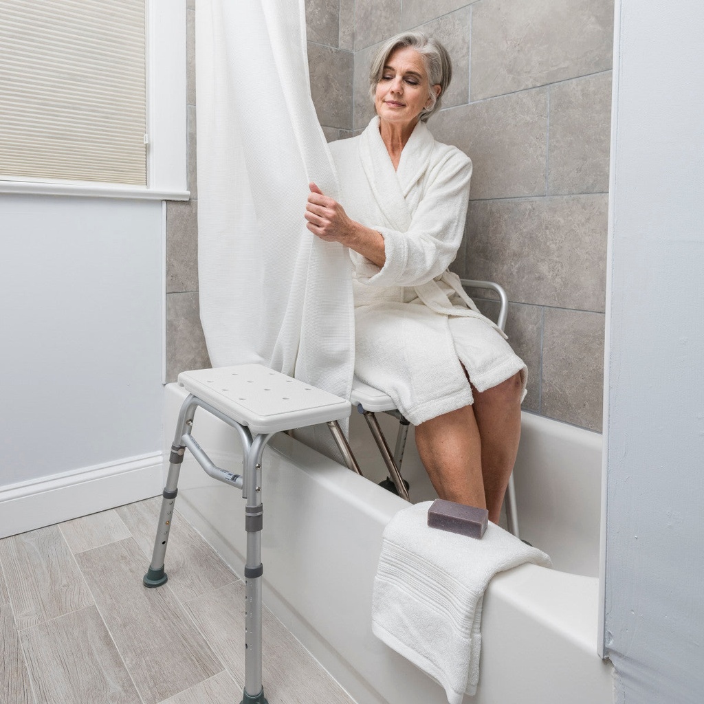 Splash Defense Transfer Bench with Curtain Guard Protection - Image 6