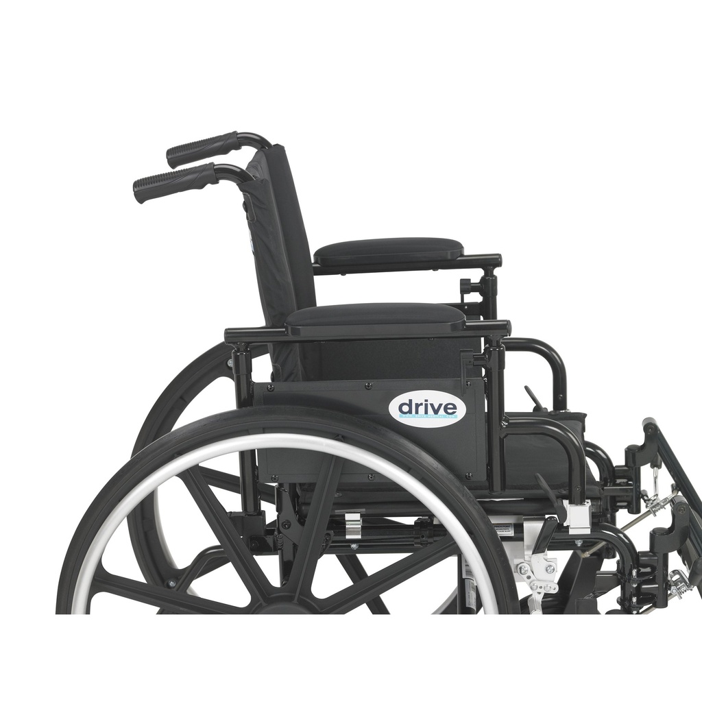 Viper Plus GT Wheelchair with Flip Back Removable Adjustable Desk Arms, Elevating Leg Rests, 18" Seat - Image 1