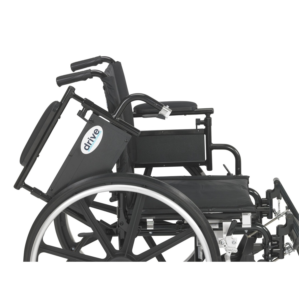 Viper Plus GT Wheelchair with Flip Back Removable Adjustable Desk Arms, Elevating Leg Rests, 18" Seat - Image 2