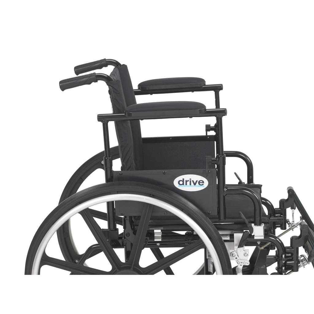 Viper Plus GT Wheelchair with Flip Back Removable Adjustable Desk Arms, Elevating Leg Rests, 18" Seat - Image 3