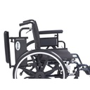 Viper Plus GT Wheelchair with Flip Back Removable Adjustable Full Arms, Swing away Footrests, 20" Seat - Image 3
