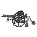 Viper Plus Light Weight Reclining Wheelchair with Elevating Leg Rests and Flip Back Detachable Arms, 14" Seat - Image 2