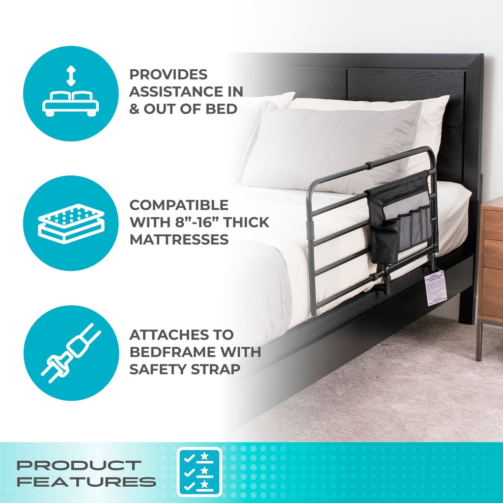 NEW! Wonder Pivot Bed Rail - Tall (Pivots Down) - Image 5