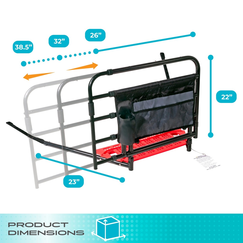 NEW! Wonder Pivot Bed Rail - Tall (Pivots Down) - Image 8