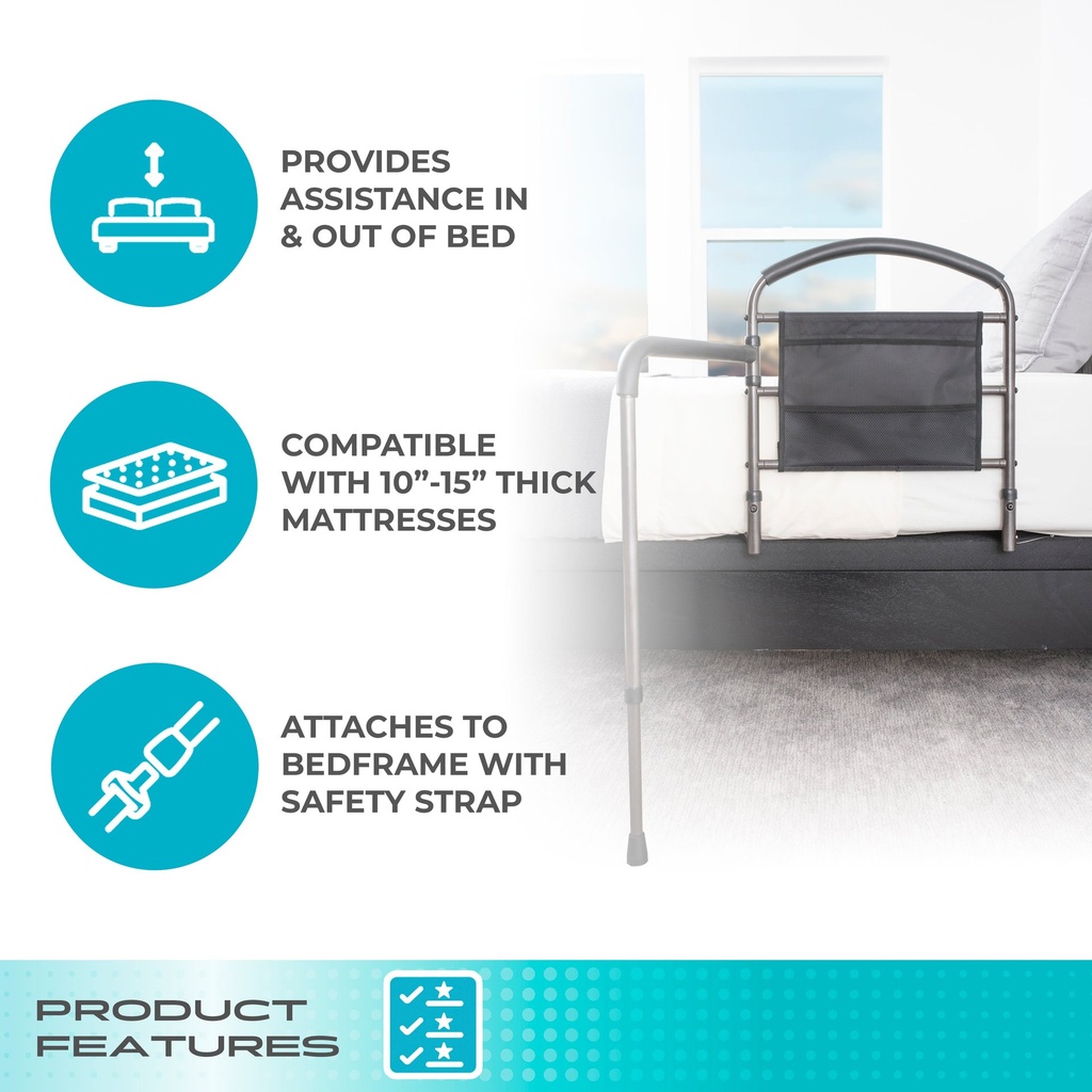 Wonder Mobility Bed Rail (With Mobility Arm) - Image 4