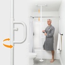 NEW! Wonder Pole Single Handle Pivoting Grab Bar - White - Image 1
