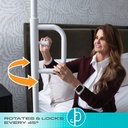 NEW! Wonder Pole Single Handle Pivoting Grab Bar - White - Image 4