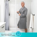 NEW! Wonder Pole Single Handle Pivoting Grab Bar - Black - Image 3