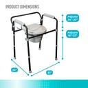 NEW! Universal Bedside Commode - Image 7