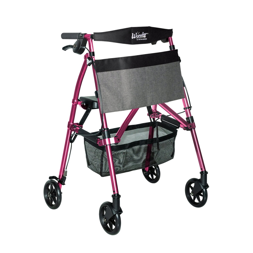 Wonder Rollator Plus Micro (short) - Regal Rose - Image 16