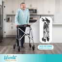 NEW! Stander Space Saver Rollator - Black Walnut - Image 2