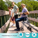 NEW! Stander Space Saver Rollator - Black Walnut - Image 4