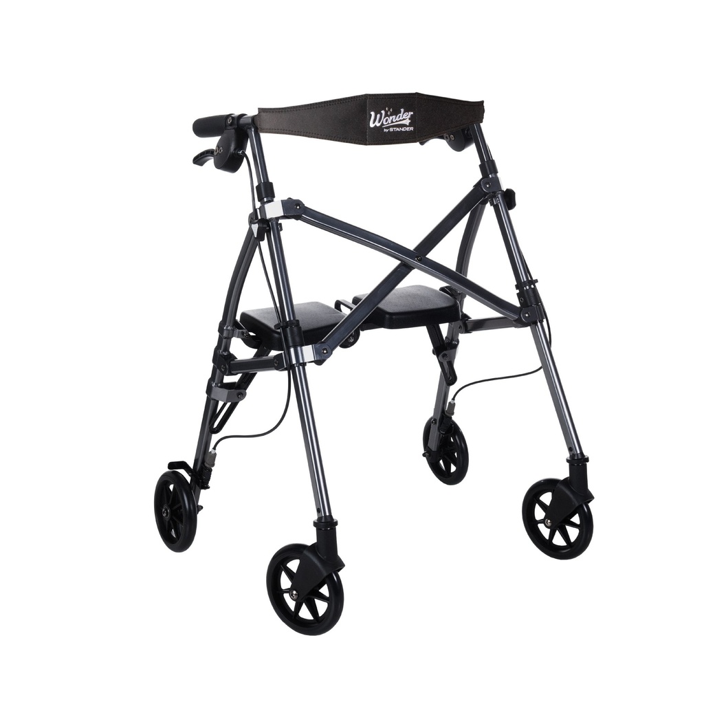 NEW! Stander Space Saver Rollator - Black Walnut - Image 11