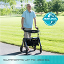 Wonder Rollator HD (Heavy Duty) - Black Walnut - Image 9