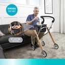Trust Care Let's Go Indoor Rollator with Tray - Beech - Image 3