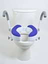 4" Adjustable Raised Toilet Seat - Image 2