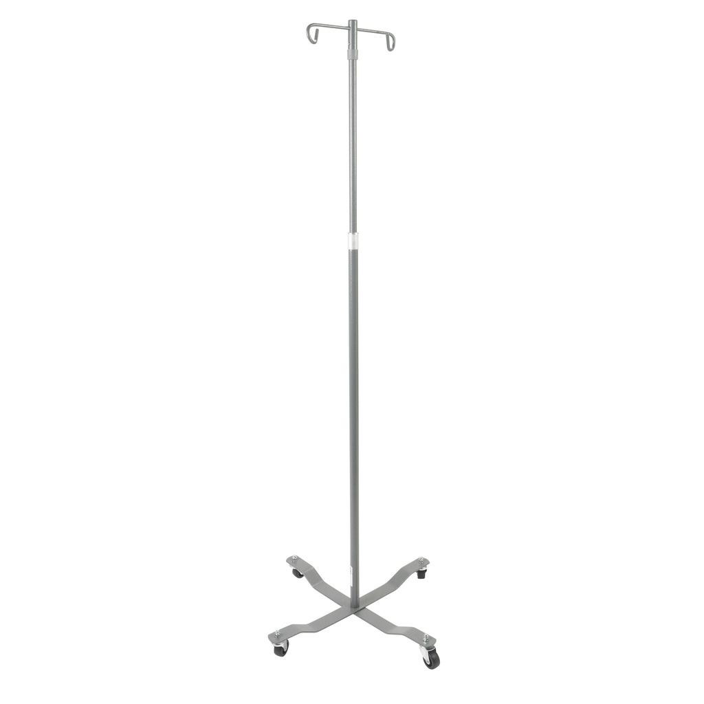 Economy Removable Top I. V. Pole (Silver Vein, 2 Hook Top)_image_11