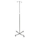 Economy Removable Top I. V. Pole (Silver Vein, 2 Hook Top)_image_11