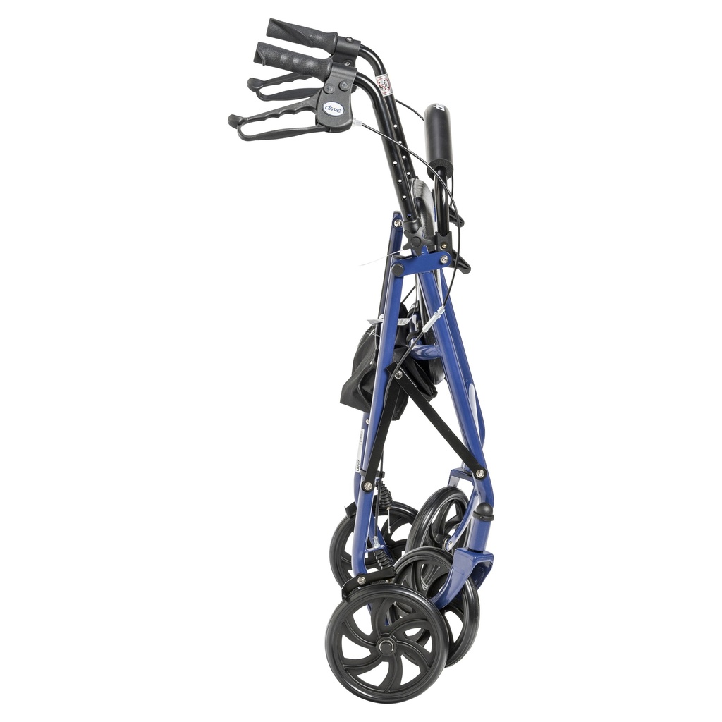 Four Wheel Rollator Rolling Walker with Fold Up Removable Back Support (BLUE)_image_15