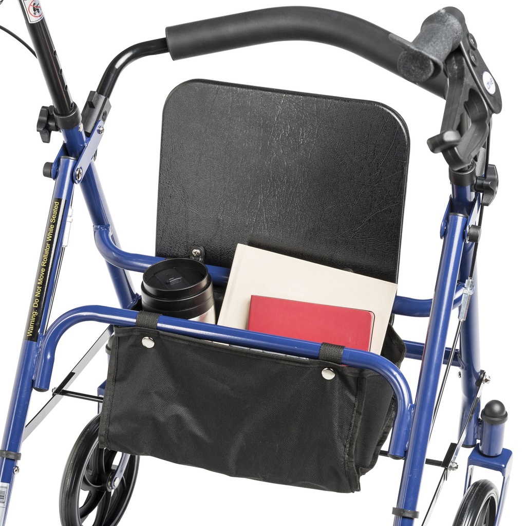 Four Wheel Rollator Rolling Walker with Fold Up Removable Back Support (BLUE)_image_17