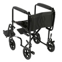 Lightweight Transport Wheelchair (BLACK, 17" Seat)_image_11