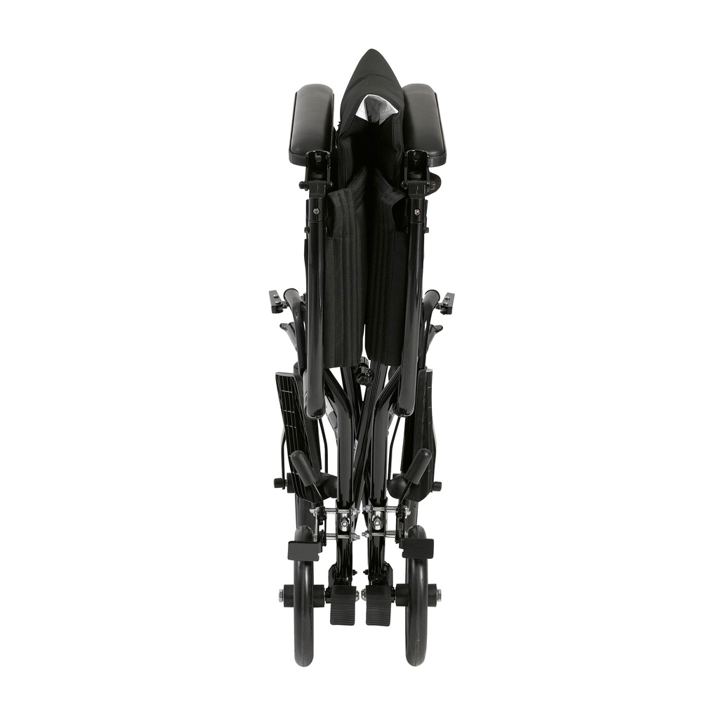 Lightweight Transport Wheelchair (BLACK, 17" Seat)_image_12