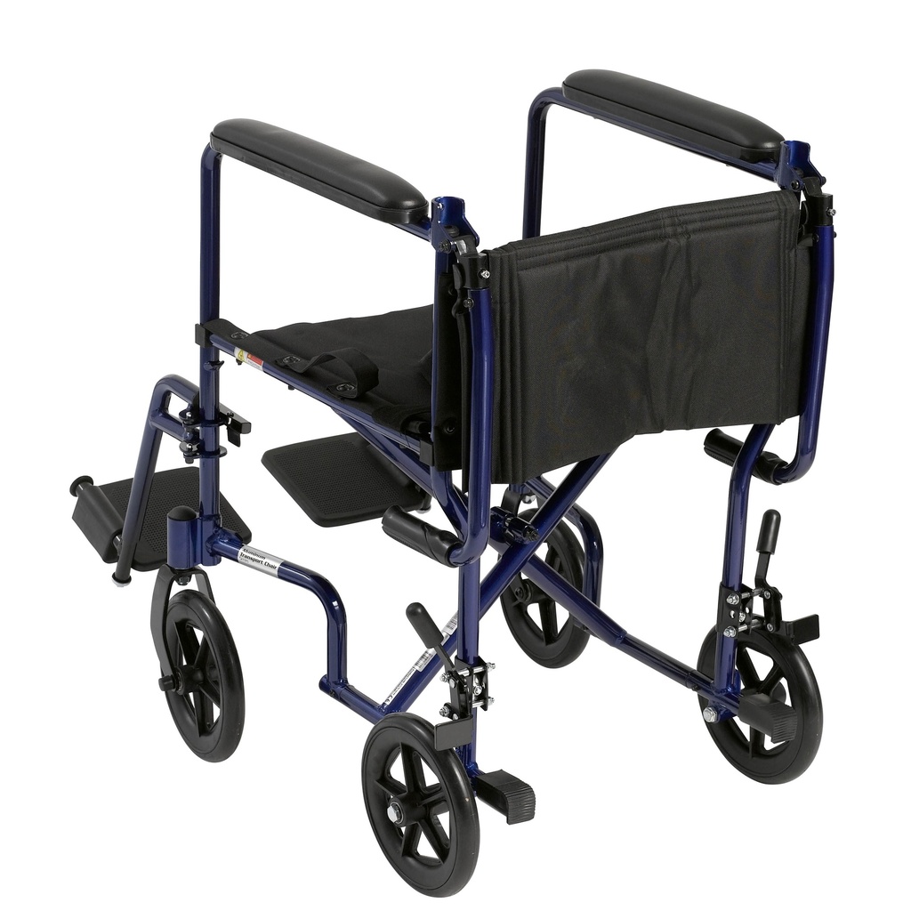 Lightweight Transport Wheelchair (BLUE, 19" Seat)_image_12