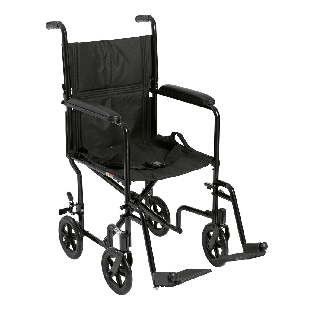 Lightweight Transport Wheelchair (BLACK, 19" Seat)_image_11