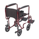 Lightweight Transport Wheelchair (RED, 19" Seat)_image_13