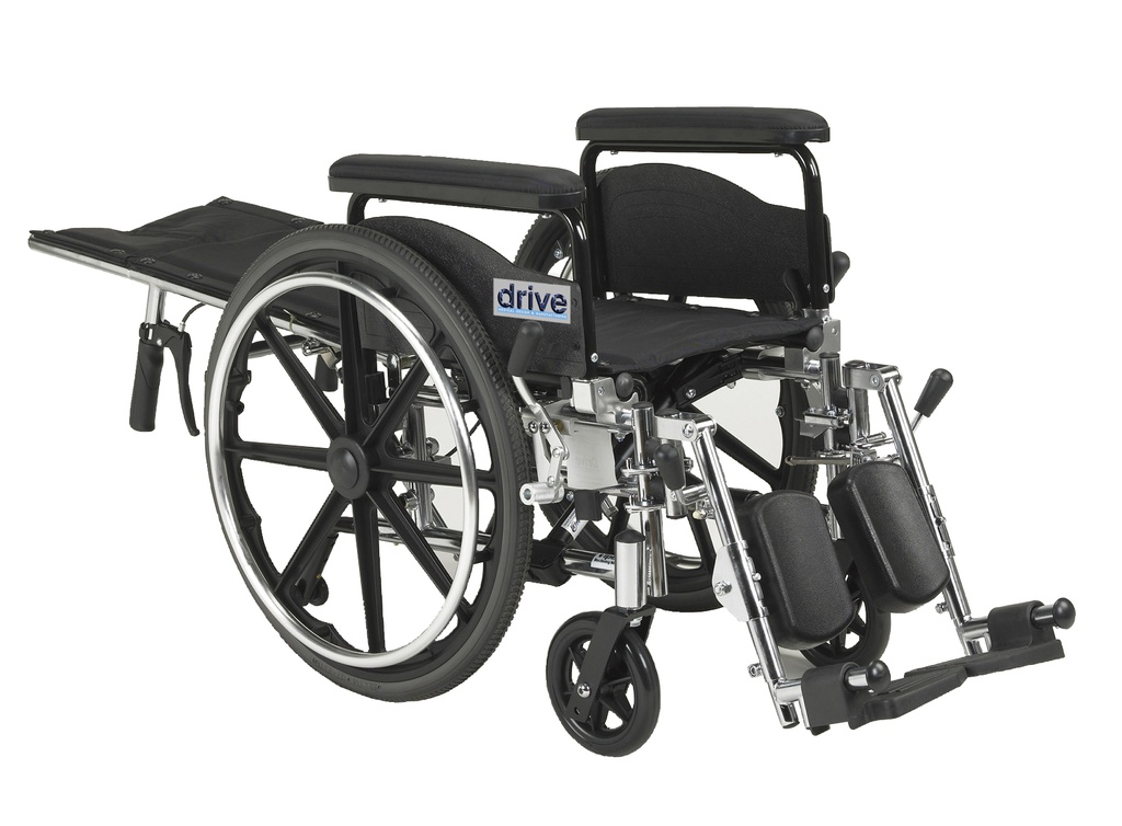 Viper Plus GT Full Reclining Wheelchair (Full Arms, 16" Seat)_image_12