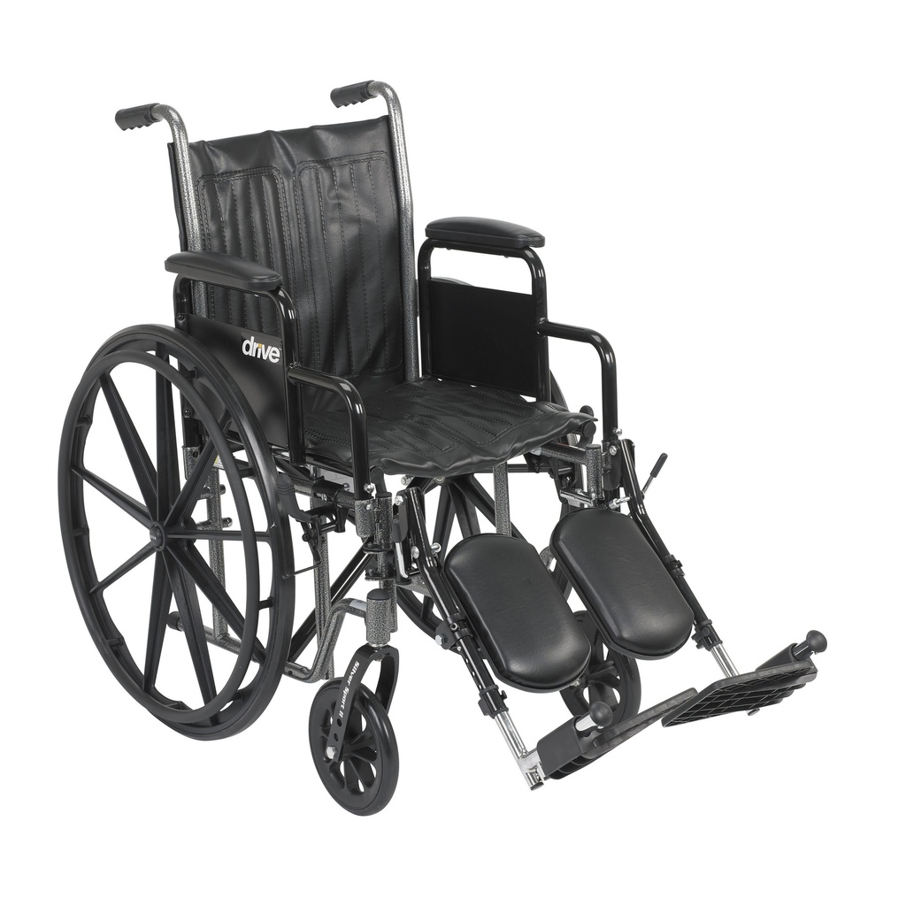Silver Sport 2 Wheelchair (Detachable Desk Arms and Elevating Leg Rests, 18" Seat)_image_11