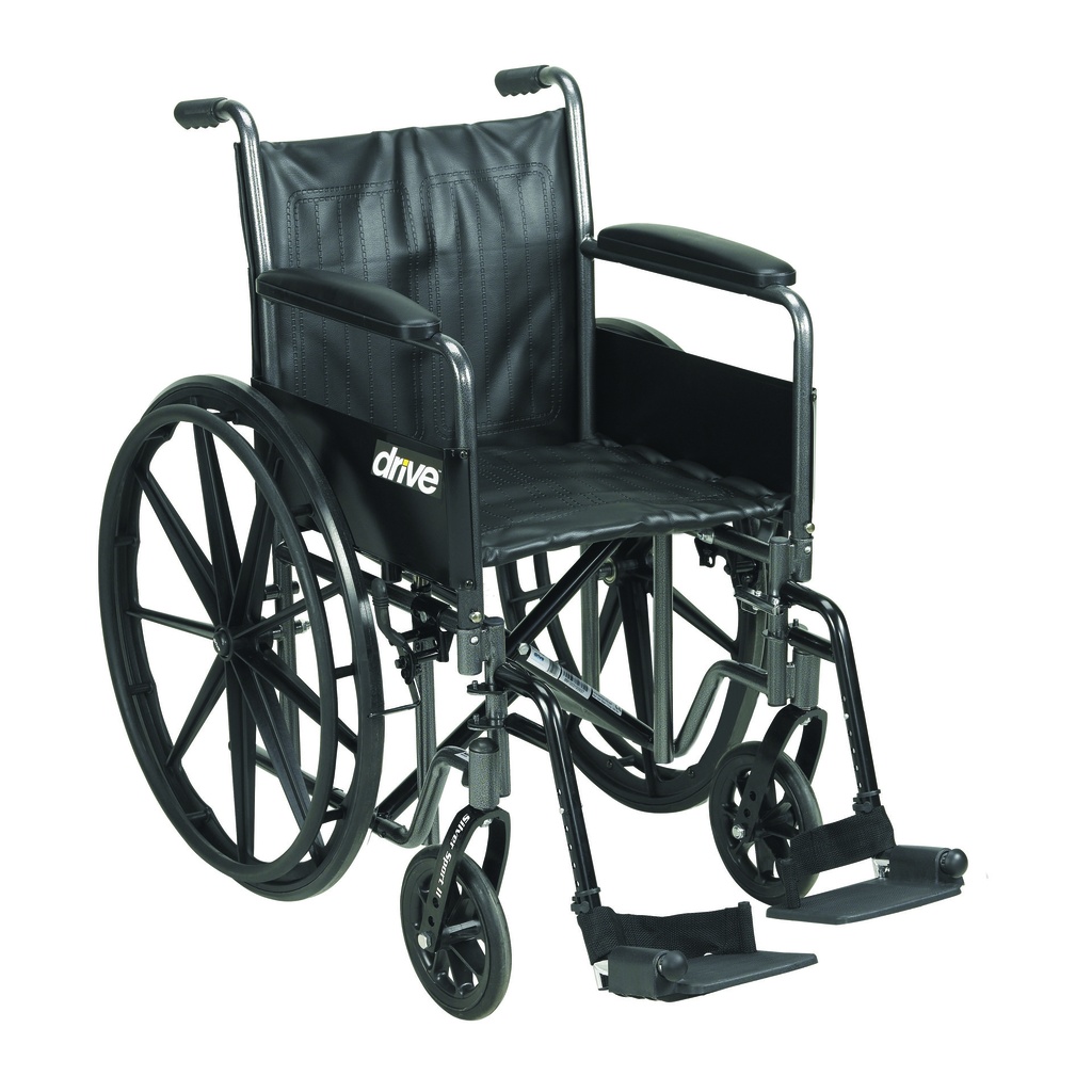 Silver Sport 2 Wheelchair (Detachable Full Arms and Swing away Footrests, 16" Seat)_image_11