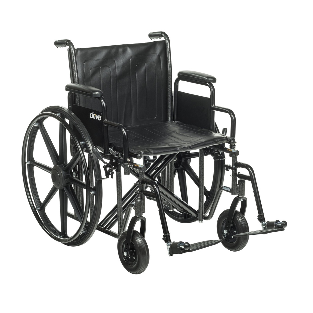 Sentra EC Heavy Duty Wheelchair (Detachable Desk Arms and Swing away Footrests, 20" Seat)_image_11