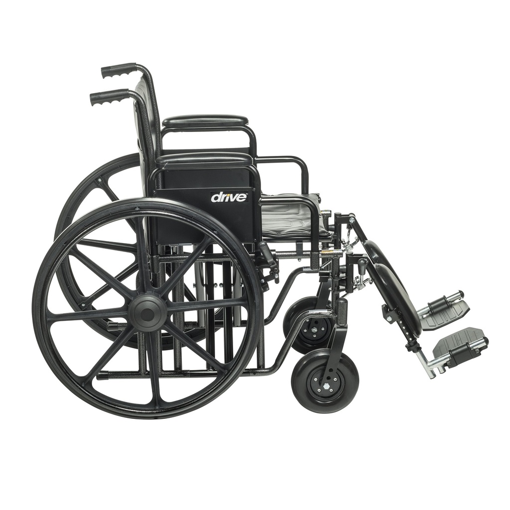 Sentra EC Heavy Duty Wheelchair (Detachable Desk Arms and Elevating Leg Rests, 20" Seat)_image_12