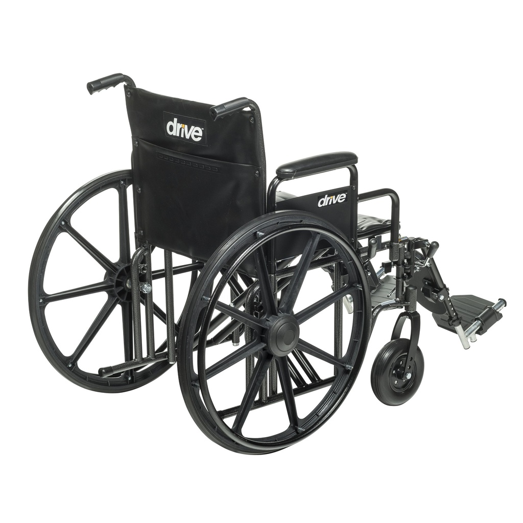 Sentra EC Heavy Duty Wheelchair (Detachable Desk Arms and Elevating Leg Rests, 20" Seat)_image_13
