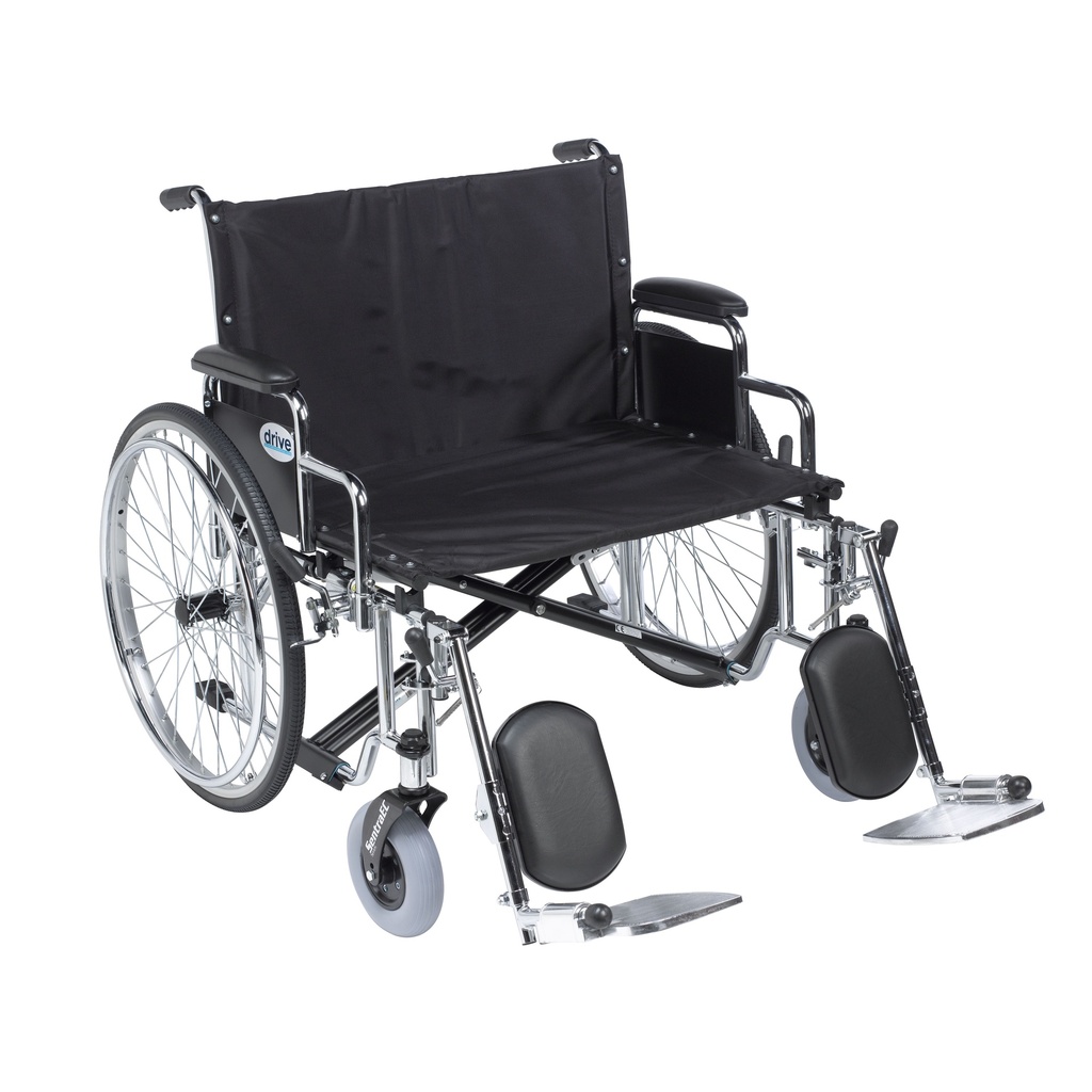 Sentra EC Heavy Duty Extra Wide Wheelchair (Detachable Desk Arms and Elevating Leg Rests, 30" Seat)_image_11