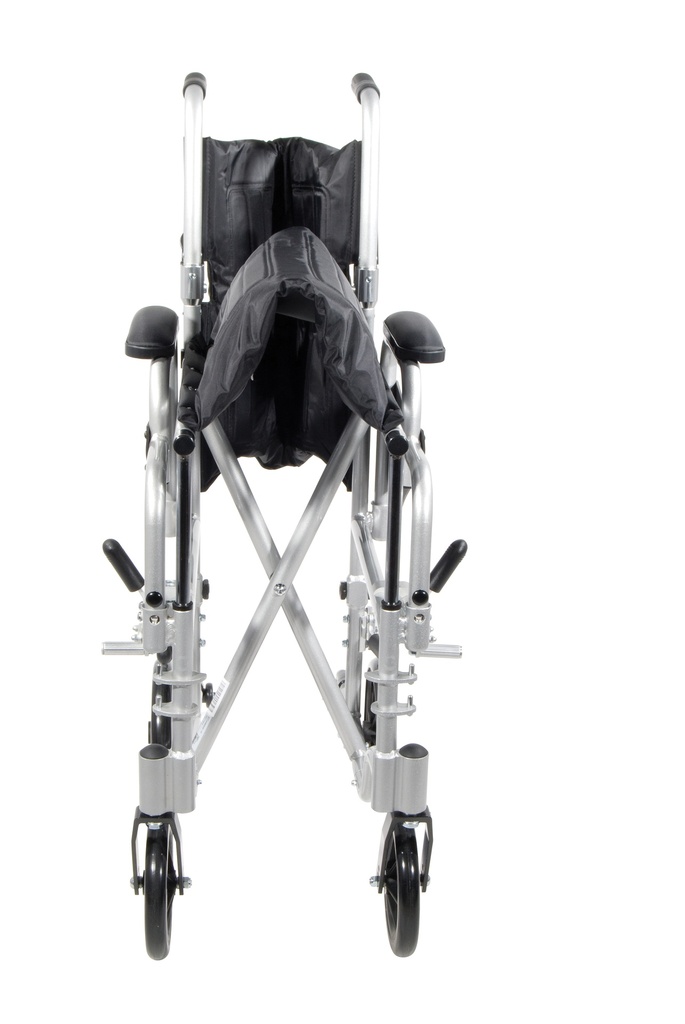 Poly Fly Light Weight Transport Chair Wheelchair with Swing away Footrest (20" Seat Size)_image_14